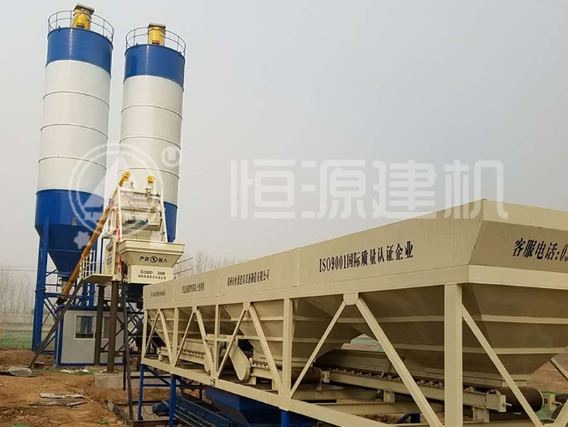 建個(gè)小型攪拌站50多少錢? hzs50混凝土攪拌站價(jià)格是多,?